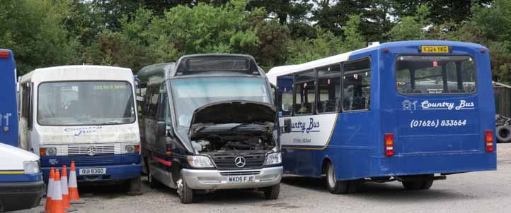 Country Bus Mercedes minibuses WK05FJE, K324YKG & OUI8360
